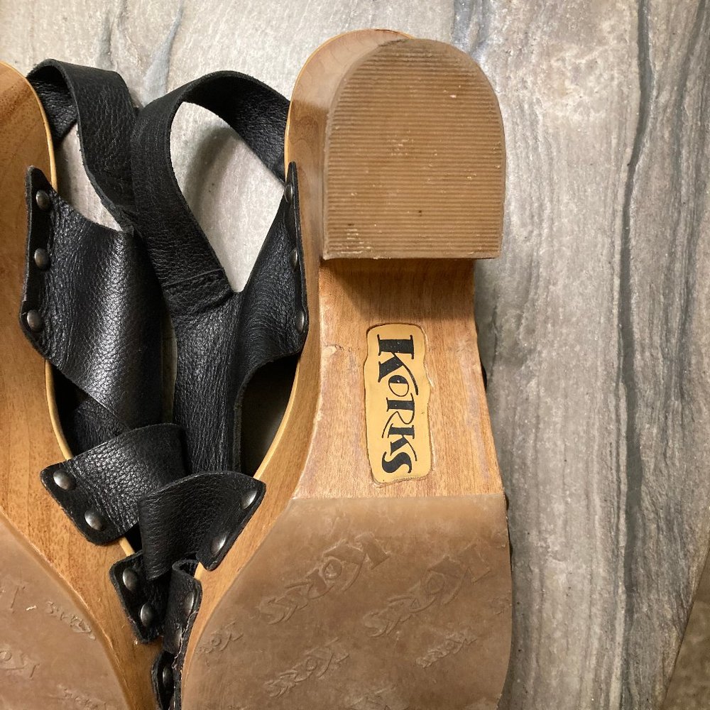 Korks Platform Clog Sandal - Size 9m - image 6